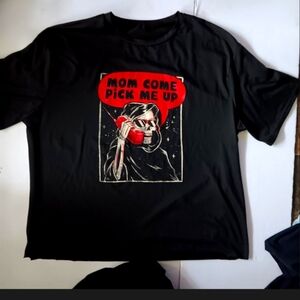 Funny graphic Grim Reaper tee shirt szXL